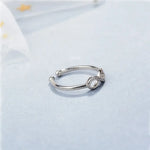 Load image into Gallery viewer, 2024 New Design  Silver Plated Zircon Cross Finger Ring For Women Girls Birthday Jewlery Gifts e007
