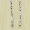 S925 Sterling Silver Necklace National Style Retro Emblem Hip Hop Chain Personalized Fashion Accessories Chain Jewelry