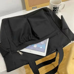 Load image into Gallery viewer, Canvas Women Messenger Bag Fashion Solid Color Large Capacity Shoulder Bag Multi-pockets Travel Handbag Student Book Bag
