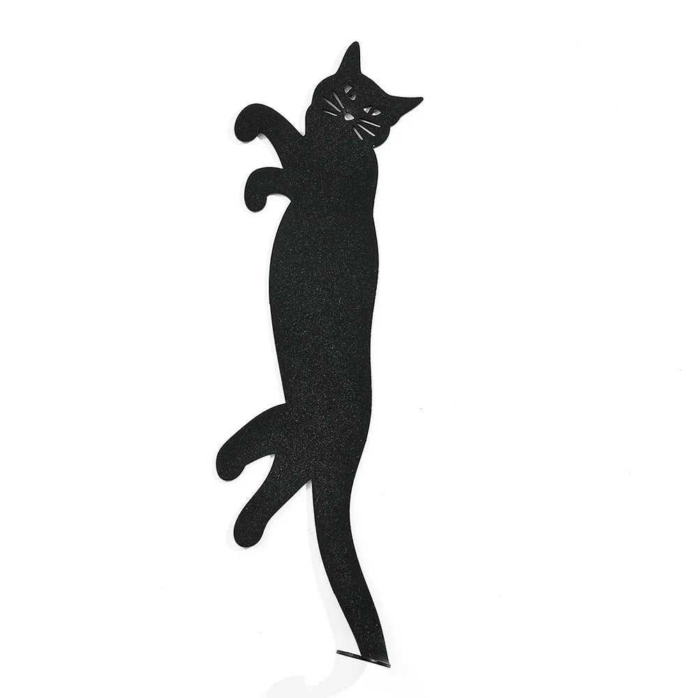 Black Cat Metal Animal Bookmark Fashion Ultrathin Reading Tool Pet Bookmark Page Mark Stationery for Men Women Student Gifts