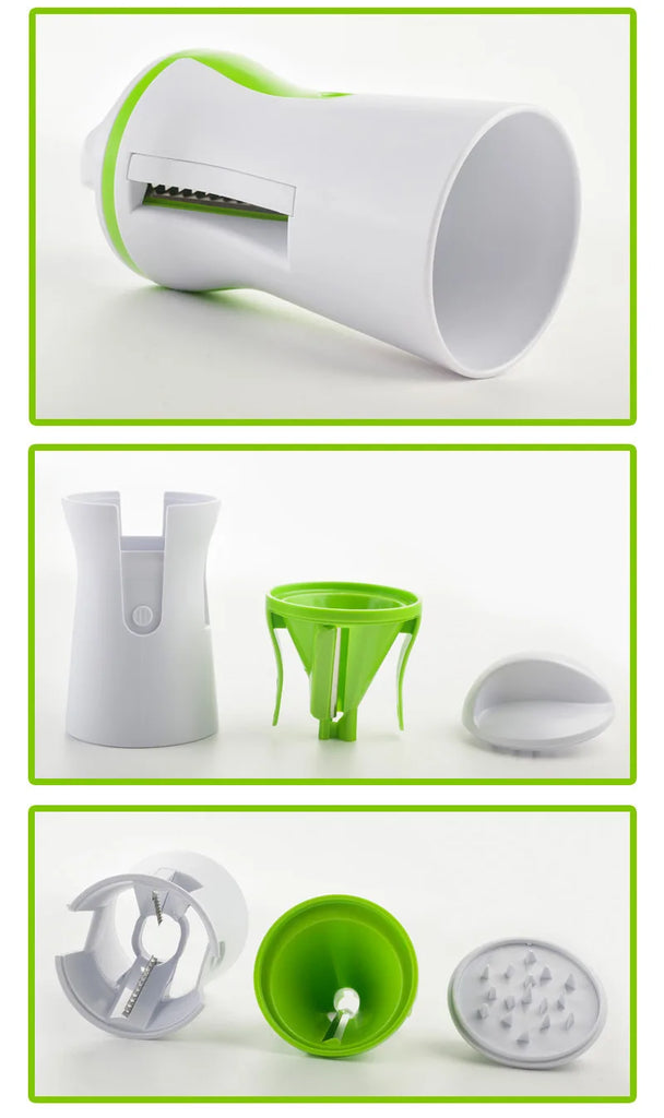Handheld Spiralizer Vegetable Fruit Slicer Adjustable Spiral Grater Cutter Salad Tools Rotary Grater Kitchen Items accessories