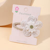 5/2/1/pcs Ins Daisy Flower Hair Clips Baby Girl Hairpins for Kids Lace White Barette Princess Hooks Infant Accessories Korean