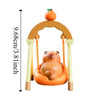 Random Type Capybara Anime Figure Swinging Lying Sitting Capybara Figure Toys Bath Swan Turtle Capybara PVC Model