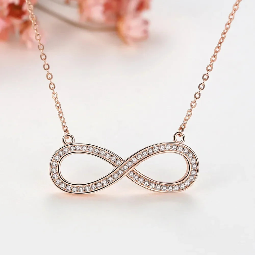 TONGZHE 925 Sterling Silver Jewelry Pendant Necklace CZ Letter Decoration Jewelry Chokers Necklaces For Women Colar Gift Sale