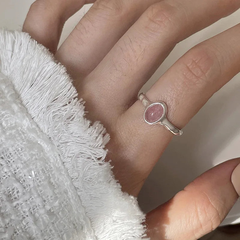 Vintage irregular cross star open ring for women men punk gothic sliver color adjustable couple rings y2k egirl jewelry gift