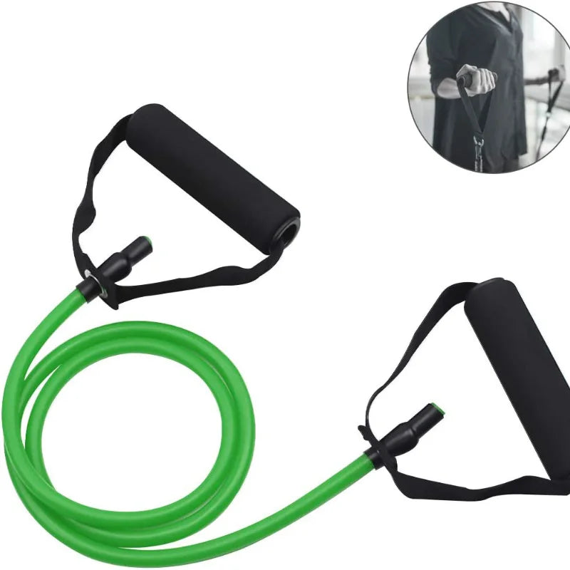 5 Levels Resistance Bands with Handles Yoga Pull Rope Elastic Fitness Exercise Tube Band for Home Workouts Strength Training