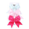 2/3Pcs Lovely Solid Color Ribbon Bows Hair Clip for Kids Girls Hairpins Barrettes Handmade Baby Headwear Kids Hair Accessories