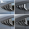 ABS Rear Car Window Shutter Cover For Tesla Model 3 2017-2023 2024 Highland Louver Side Vent Trim Triangle Modified Accessories