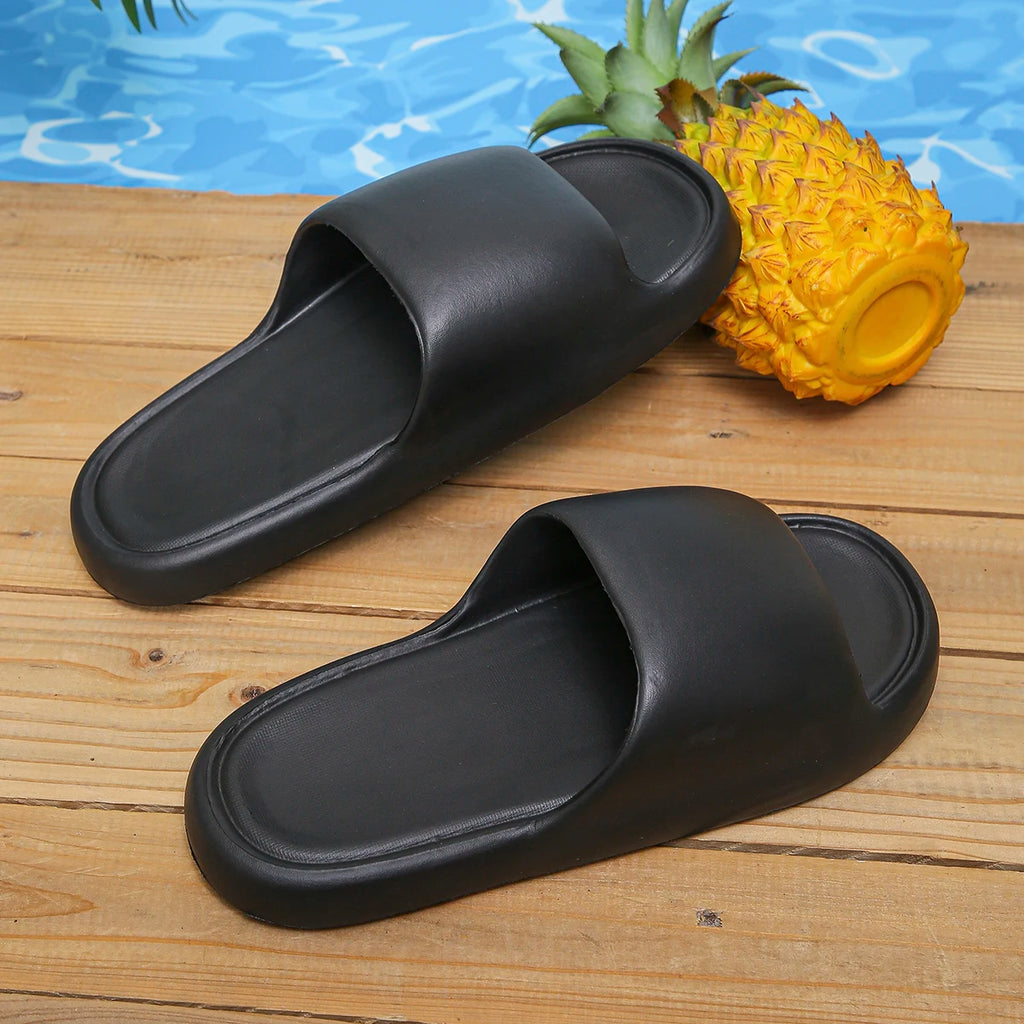 Soft Sole Eva Home Slippers Women Indoor Mute Non Slip Bathroom Slides Woman Lightweight Summer Beach Flip Flops Flat Sandals