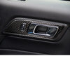 For Mustang 2015 2016 2017 2018 2019 2020 Accessorie Real Carbon Fiber Interior Modified Accessories Trim Sticker Car Decoration