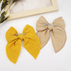 4Pcs Velvet Fable Bow Hair Clips Baby Girls Women Large Sailor Head Bows Accessories Hair Grips for Kids Christmas Hair Bow