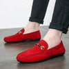 High Quality Slip-on Loafers for Men Summer Men Shoes Lightweight Flats Male Walking Shoes Suede Leather Soft Driving Moccasins