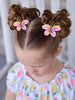 2pcs/set Butterfly Hair Clip Gradient Flocking Hairpins with Gold Color Cute Gauze Headwear Girls Children Hair Accessories Gift