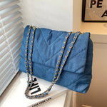 Load image into Gallery viewer, Casual Solid Canvas Women Shoulder Bag Fashion Chain Crossbody Bags High Capacity Lady Handbags
