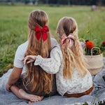 Load image into Gallery viewer, Velvet Fable Bow Hair Clips Baby Girls Women Large Sailor Bow Hair Accessories for Kids Christmas Hair Bow Barrettes
