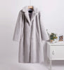 2023 Winter Women High Quality Faux Rabbit Luxury Long Fur Coat Lapel OverCoat Thick Warm Female Plush Jacket Large Size 5XL