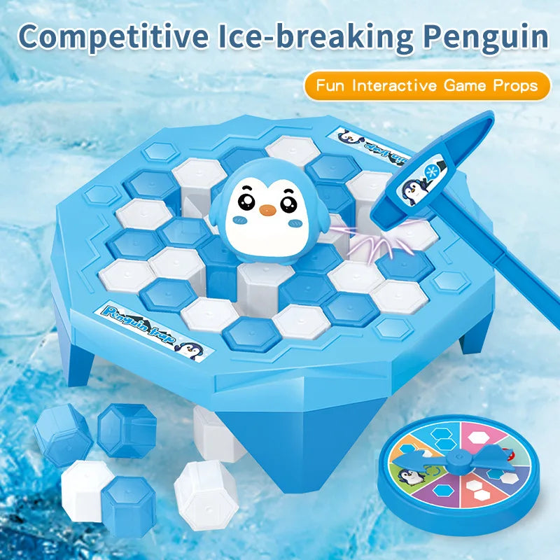 Mini icebreaker penguin save little penguin ice game interactive children's table toy