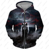 2024 New Men's Zipper Hoodie Wolf Fashion Jacket Animal 3D Print Pattern Sweatshirt Street Apparel Casual Clothes Men Clothing