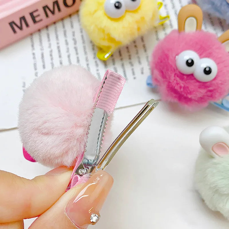 Cute Funny Big Eyes Cartoon Little monster Hair Clip For Girls Lovely Hair Decorate Hairpin Hairgrip Kids Hair Accessories