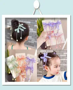 2PCS New Plush Rabbit Cute Princess Headwear Kids Elastic Hair Bands Children Ropes Girls Accessories Baby Headdress