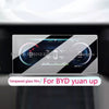 Tempered glass screen protector film For BYD yuan up 2024 Car GPS Navigation and instrument anti-scratch accessories