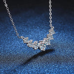 Load image into Gallery viewer, D VVS1 Moissanite Necklace for Woman Wedding Fine Jewelry with Certificates 925 Sterling Sliver Plated 18k White Gold Necklace
