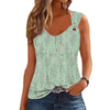 Sexy Hollow Out Print Tank Tops Women 2024 Summer Casual Sleeveless Top Femme T Shirt T-shirt