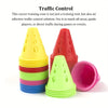 10pcs Marking Training Road Cone Roller Skating Piles Portable Multifunctional Skates Roadblocks Soccer Training Obstacles Props