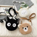 Load image into Gallery viewer, Japanese Style Kawaii Bag Women Cartoon Plush Shoulder Bag for Women 2024 New Crossbody Bag Small Phone&amp;Purse Bolsa Feminina
