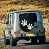 Dog Pet Foot Mark Spare Tire Cover for Jeep Mitsubishi Pajero SUV RV Car Wheel Protectors Accessories 14" 15" 16" 17" Inch