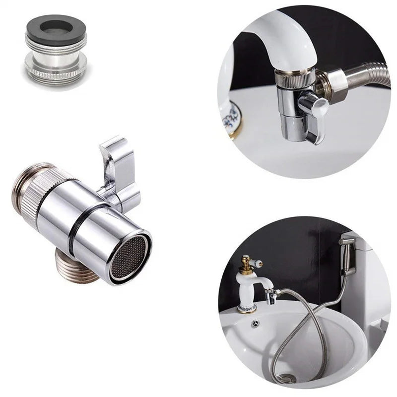 1440° Universal Tap Aerator Anti-splash Swivel Water Saving Plastic Faucet Spray Head Robotic Arm Dual Mode Tap Extender Adapter