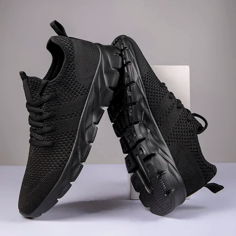 Fujeak Unisex Casual Trendy Shoes Ultralight Plus Size Footwear Outdoor Non-slip Comfort Sneakers Breathable Mesh Shoes for Men