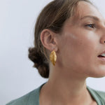 Load image into Gallery viewer, Earrings for Women Leaf Monstera Jewelry Gold Plated Bijouterie Female Leaves Gift Piercing
