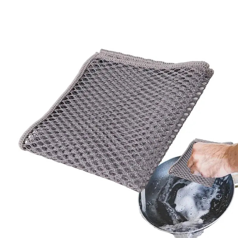 Dish Washing Net Cloth Magic Cleaning Cloth Thickened Double -sided Wire Rags Kitchen Dish Pot Washdishing Cloths Home Accessory