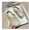 New Women's Hole Shoes Summer EVA Thick Sole Elevated Sandals Comfortable Anti Slip Baotou Beach Garden Shoes Indoor Slippers