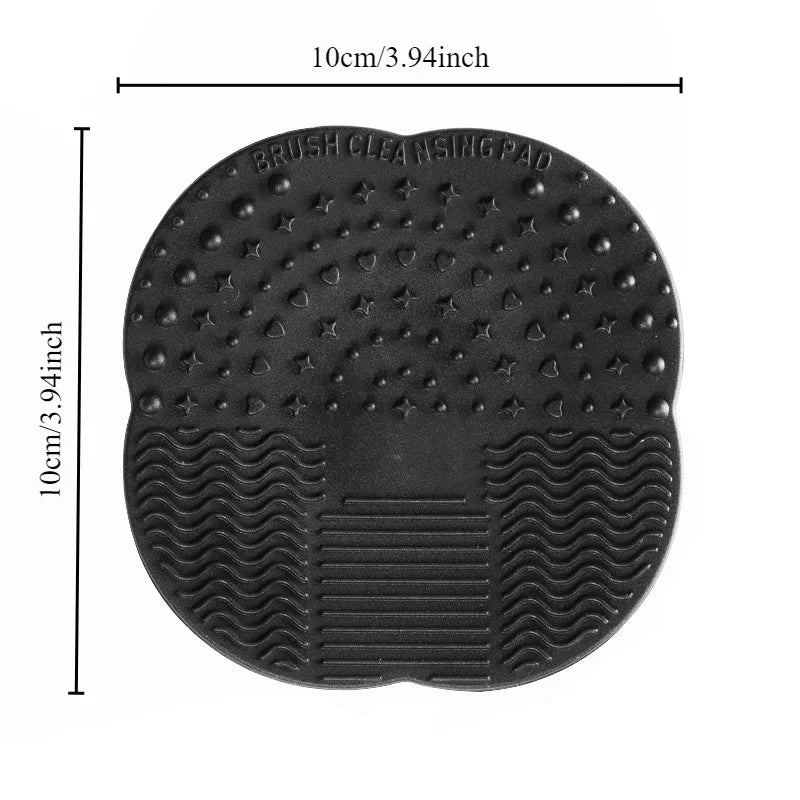 Silicone Makeup Brush Cleaning Pad with Suction Cup Colorful Wash Pad for Cleaning Brushes Beauty Eggs Brush Cleaner Makeup