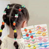 10Pcs/Set Cute Cartoon Children's Hair Ropes Princess Little Girl Hair Bands Sweet Cute Kids Hair Ties Headdress Accessories