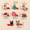 8pcs Christmas Hair Clip Set Girls Kids Christmas Decor Supplies New Year Party Decorations Baby Hair Accessories Wholesale Gift