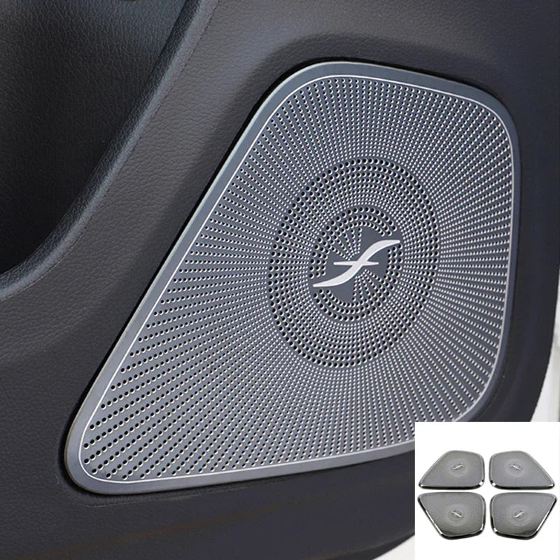 Car Audio Speaker Cover Door Speaker Cover Horn Trim Accessories For Mercedes-Benz A Class W177 V177 A180 A200 2019