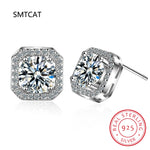 Load image into Gallery viewer, Square Cut Moissanite Diamond Jewelry Set 925 Sterling Silver Party Wedding Earrings Necklace For Women Bridal Sets Gift
