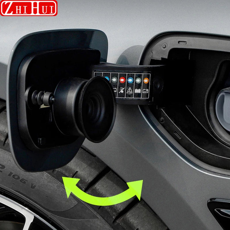 For New Zeekr 001 2024 Restyling Car Styling Charging Port Waterproof Protective Cover Dust Cover Auto Modified Accessories