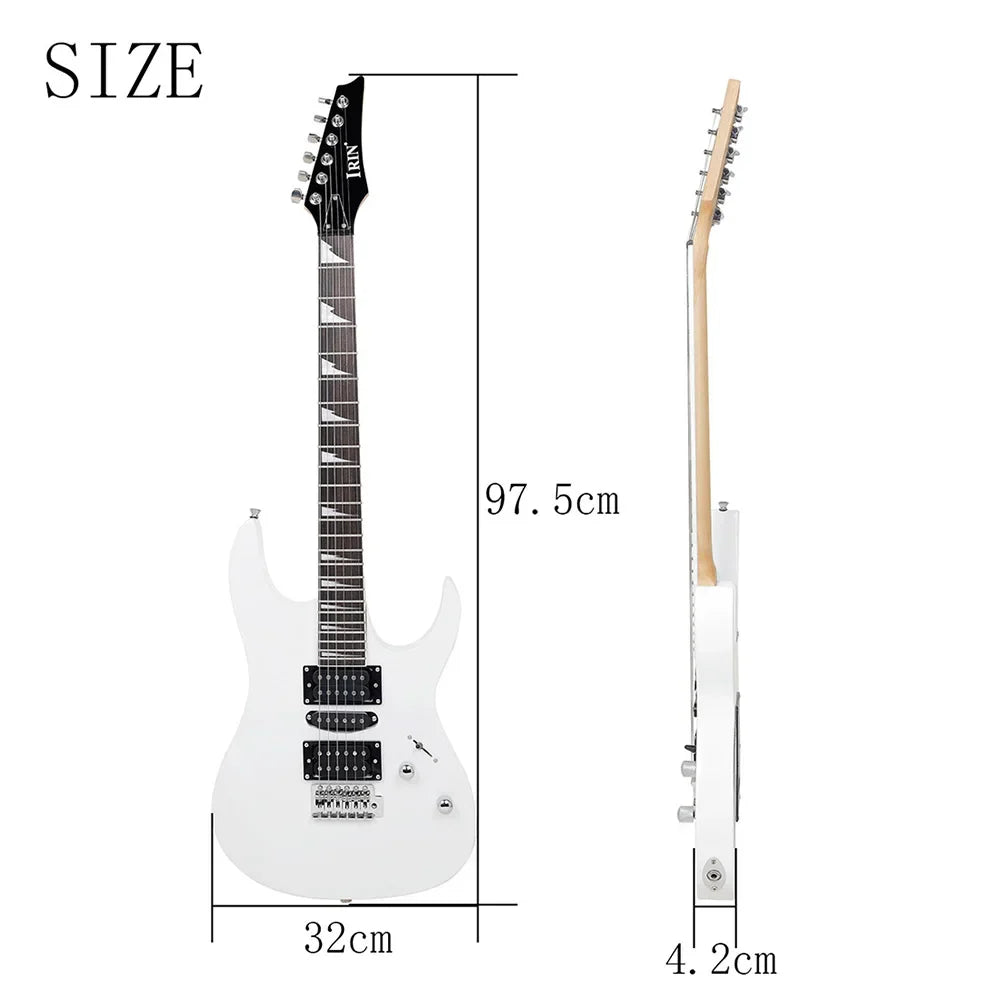 6 Strings 24 Frets Electric Guitar Maple Body Neck Electric Guitar Guitarra With Speaker Bag Guitar Strap Parts & Accessories