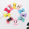 10-50Pcs/lot Candy Color Baby Mini Bow Hair Clips Safety Hair Pins Barrettes for Children Girls Kids Ribbon Hair Accessories