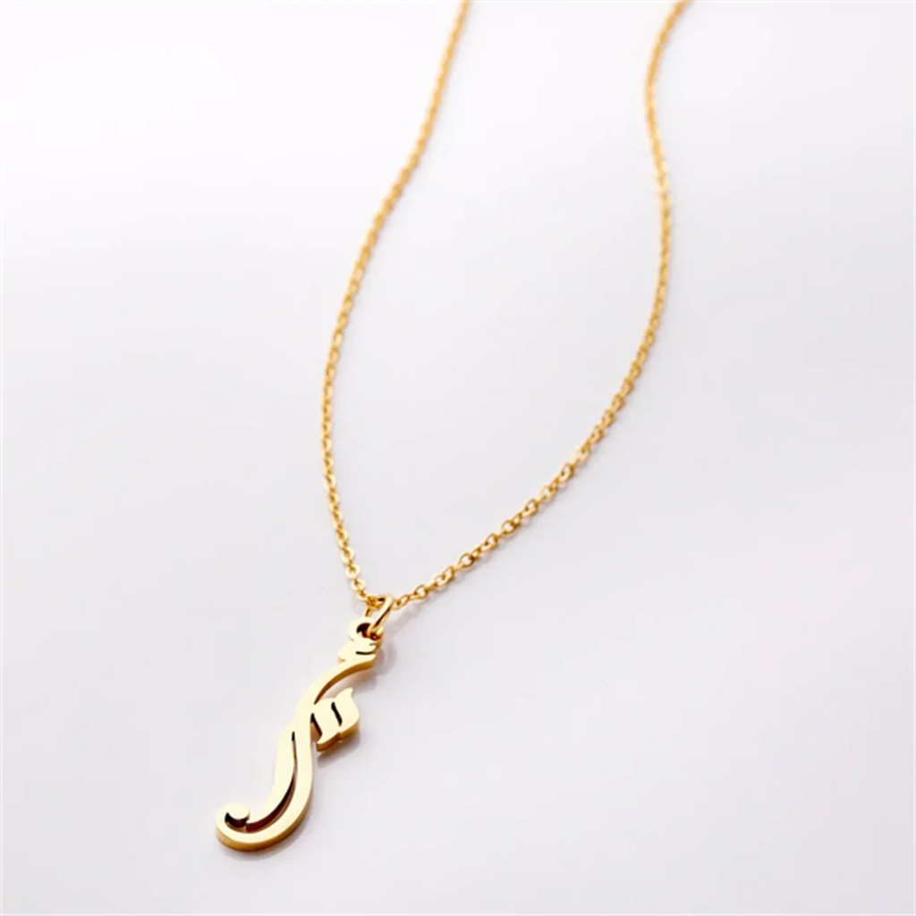 Mother Calligraphy Necklace Custom Arbic Name Necklacess Stainless Steel  Pendant Arabic Muslim Jewlery For Women Ramadan Gift