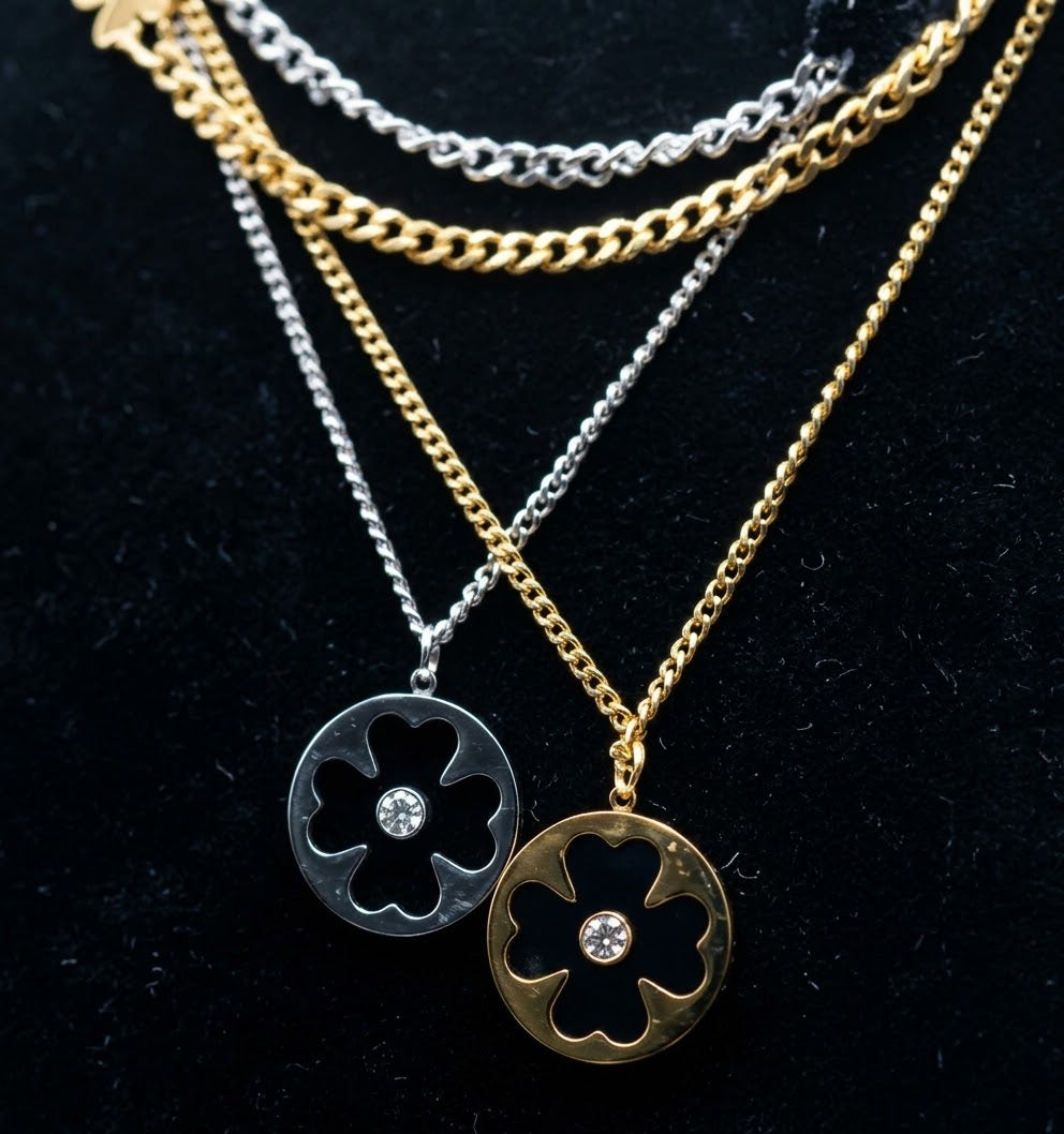 CLOVER DOUBLE NECKLACE
