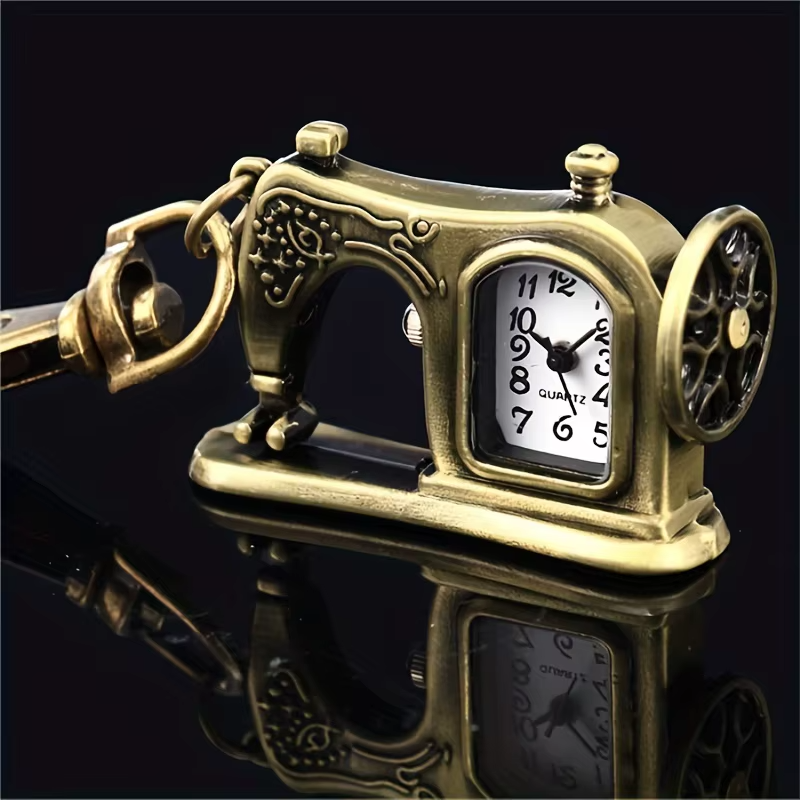 1PC Vintage Necklace Watch Clothes Car Pocket Watch Sewing Machine Quartz Pocket