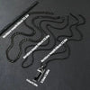 3pcs/set Fashion Stainless Steel Necklace Set, Simple Men's Casual Necklace Accessories