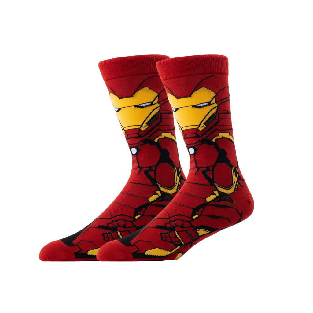 Iron Man Deadpool Stockings Man Marvels Long Socks Anime Wear Accessories Trendy Cotton Socks Male Four Seasons Medium Socks