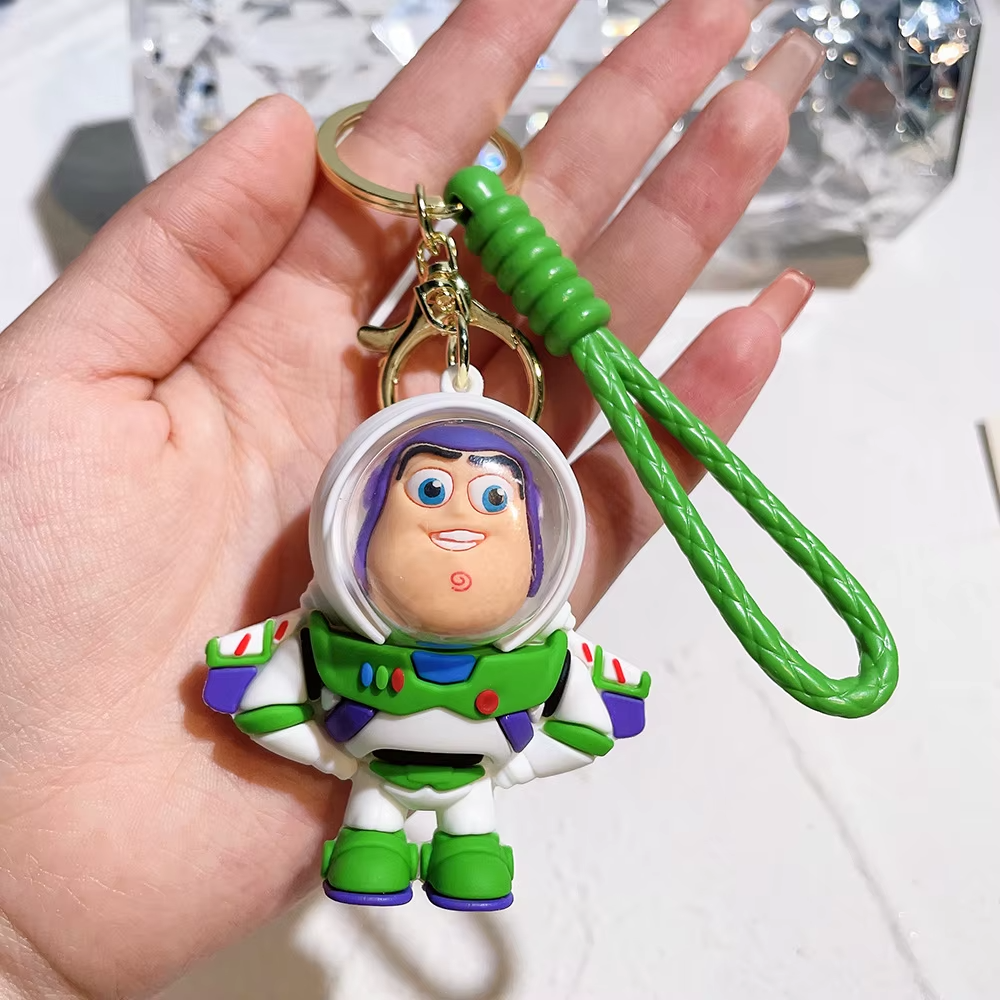 Disney Toy Story Keychains Anime Buzz Lightyear Woody Lotso Keyring Collection D