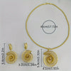 1 Pair Of Earrings + 1 Necklace Classic Jewelry Set Plated Retro Snail Design Match Daily Outfits Special Party Accessories